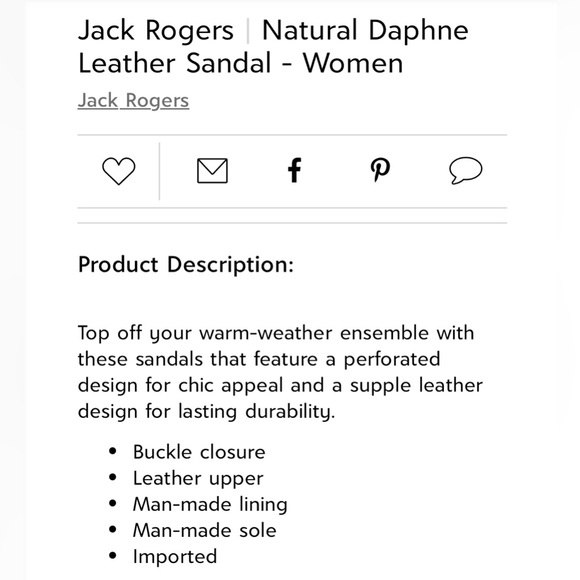 Jack Rogers “Daphne” Strap Sandal Size 5 - Picture 3 of 10